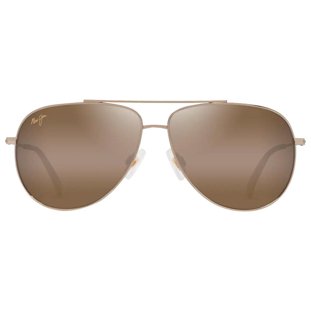Lunettes de Soleil Maui Jim Hauoli Dore Clair Brillant Orange Jaune Bronze Hcl MauiPure