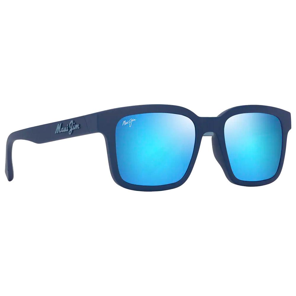 Lunettes de Soleil Maui Jim Opiopio Asian Fit Bleu Fonce Mat Bleu Hawai MauiPure B659 03