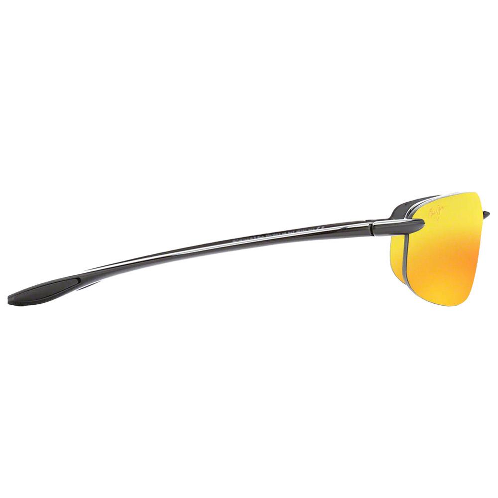 Lunettes de Soleil Maui Jim Hookipa Noir Brillant Hawaii Lava