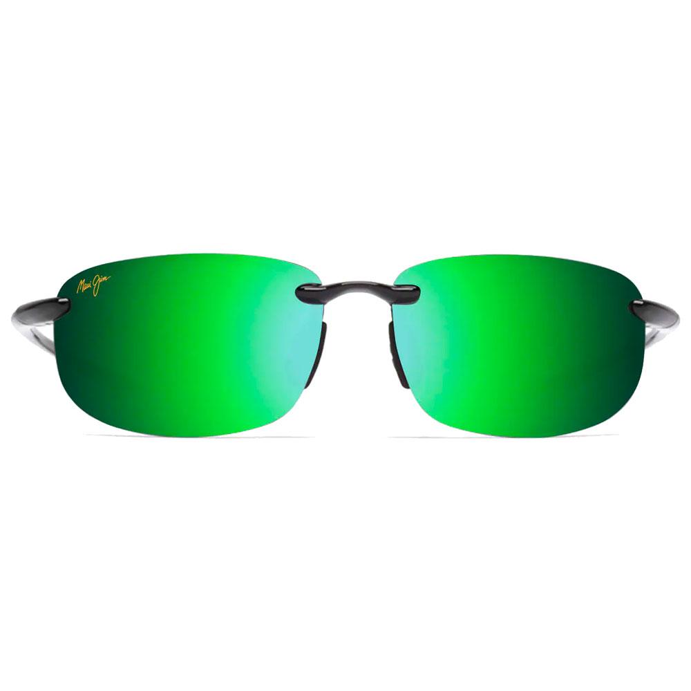 Lunettes de Soleil Maui Jim Hookipa Noir Brilliant MauiGreen