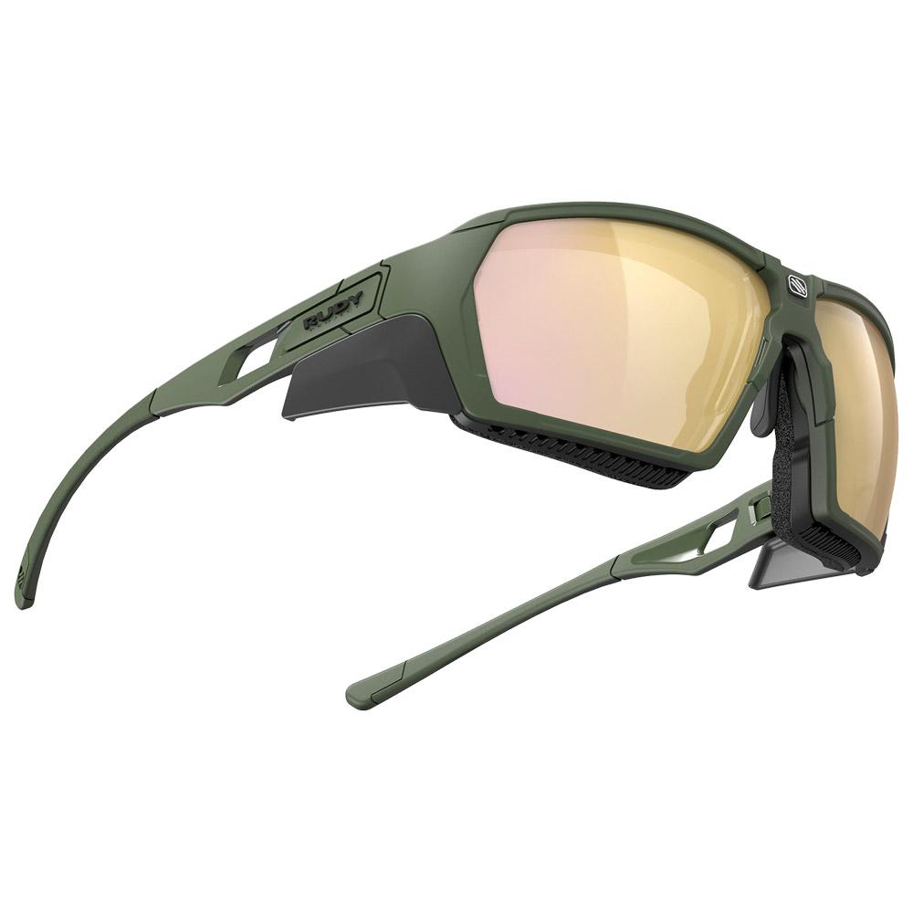 Lunettes De Soleil Rudy Project Agent Q - Olive Mat, Verres Multilaser Or, UV400 - Neuf Avec étiquettes