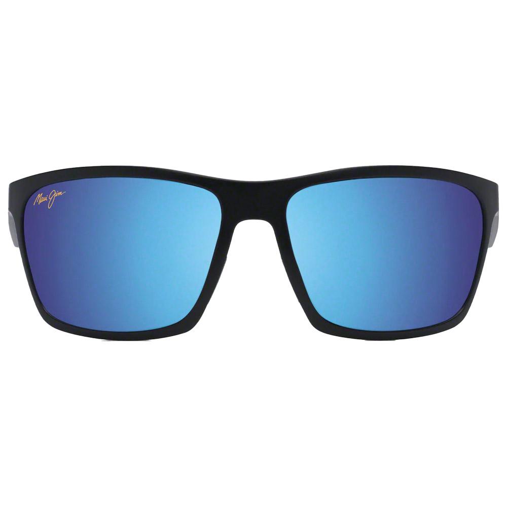 Lunettes de Soleil Maui Jim Makoa Noir Mat Blue Hawai Mineral SuperThin MM804 020