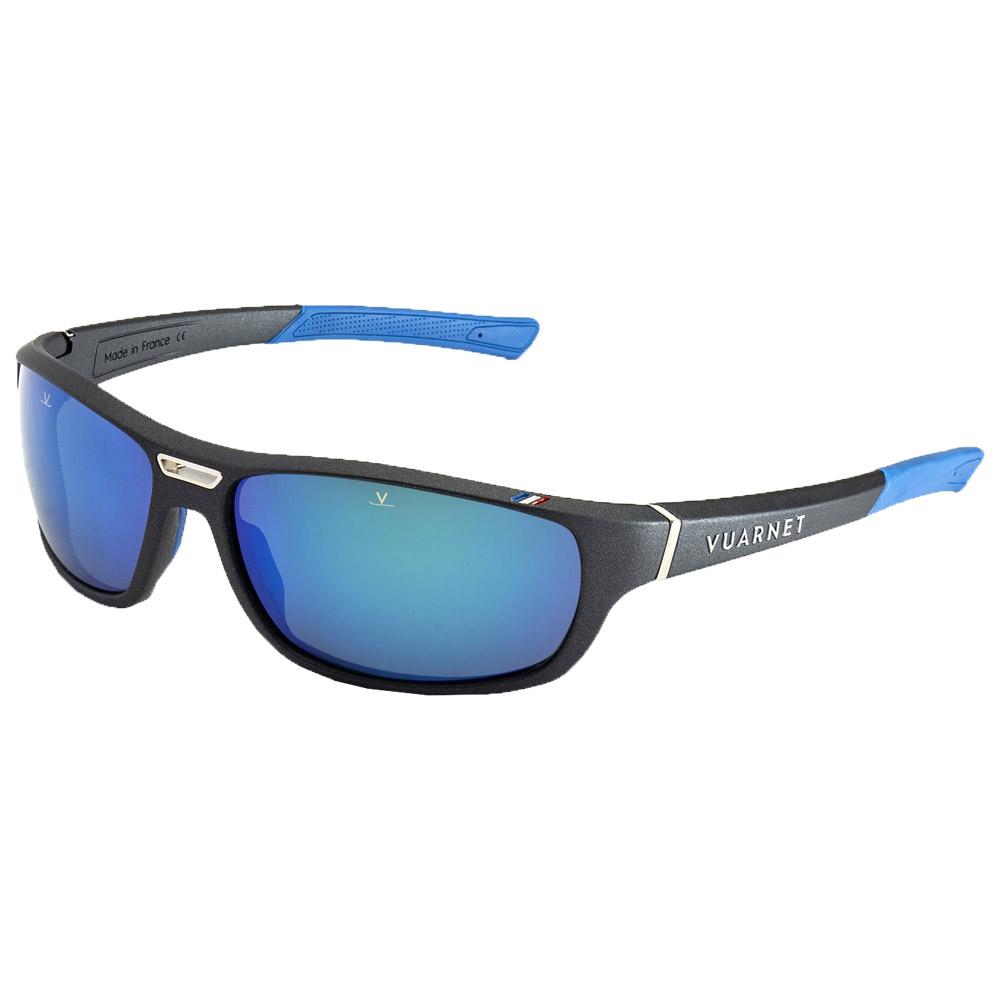 Lunettes de Soleil Vuarnet Racing Small Noir Métalisé Ble Grey