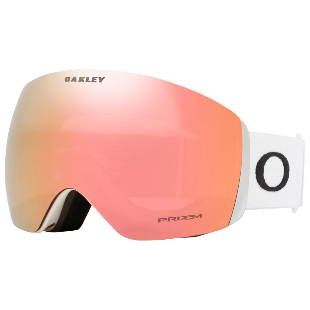 Masque Oakley Prizm Lunette De Ski Oakley Femme Masque De Ski Oakley Flight  Deck L Matte White Prizm Rose Gold