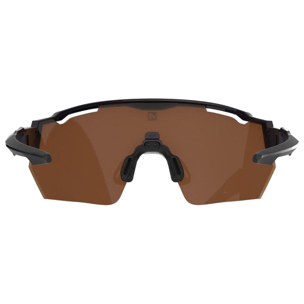 Lunettes Motard RAVS - Lunettes Biker Argent Fumé Miroir + Bande + Branches + Sacoche - UV Cat 3