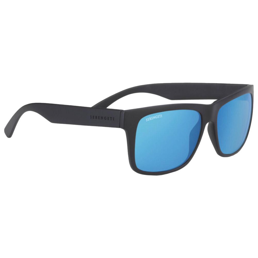 Lunettes de Soleil Serengeti Positano Matte Black Polarized 555nm Blue 8982