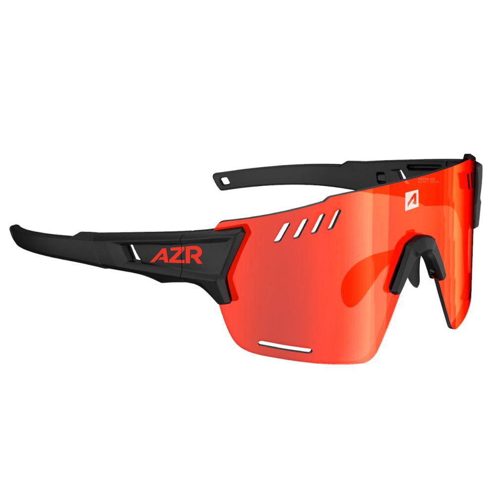 Lunettes de Soleil AZR Aspin Rx Noire Mate Multicouche Rouge 4212