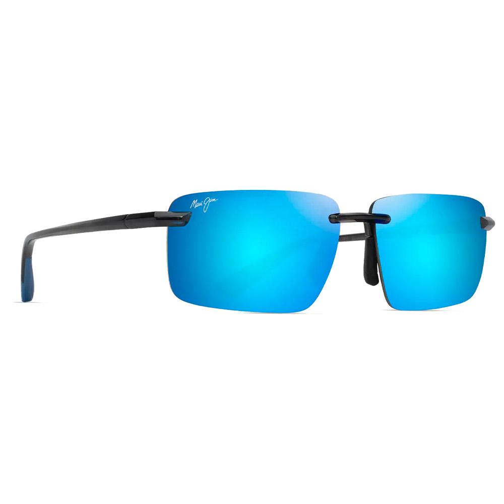 Lunettes de Soleil Maui Jim Laulima Gris Fonce Transparent Blue Hawaii MauiPure B626 14