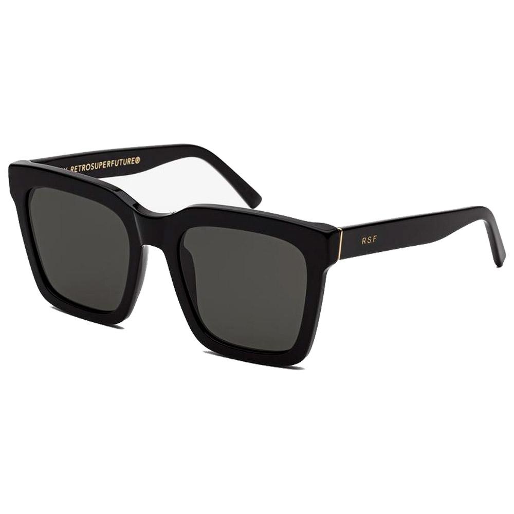 Lunettes De Soleil Retrosuperfuture UR1 Aalto Black - Unisexe, Style Carré Noir Tendance