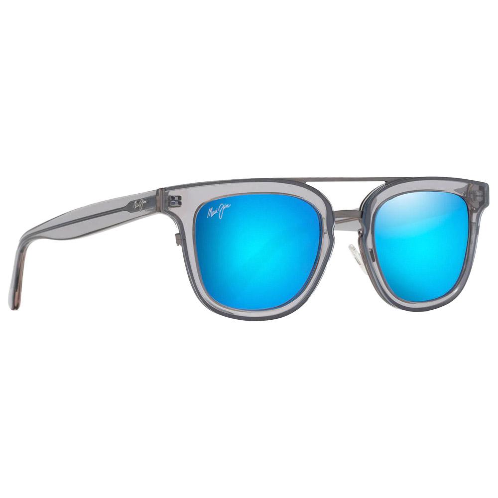 Lunettes de Soleil Maui Jim Relaxation Mode Translucent Dove Grey Bleu Hawai Mineral Superthin B844 27G