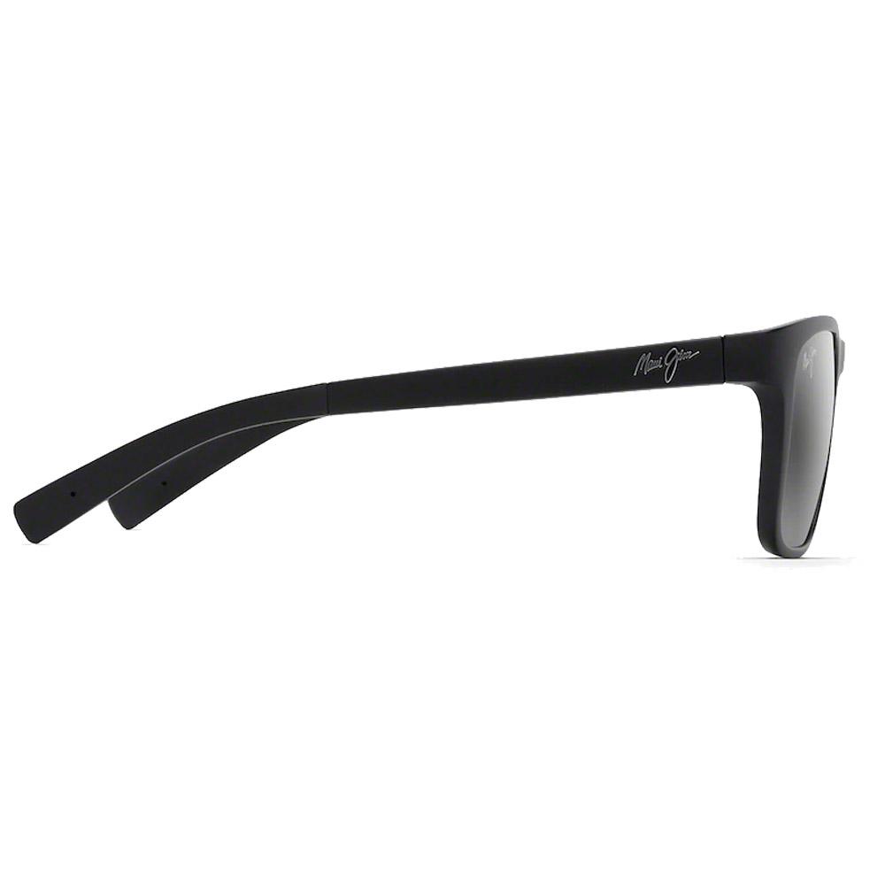 Lunettes de Soleil Maui Jim Longitude Matte Black Gris Neutre Mineral St Bidegrade 762 2M
