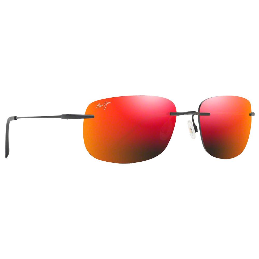 Lunettes de Soleil Maui Jim Ohai Noir Mat Hawaii Lava MauiBrilliant RM334 2M