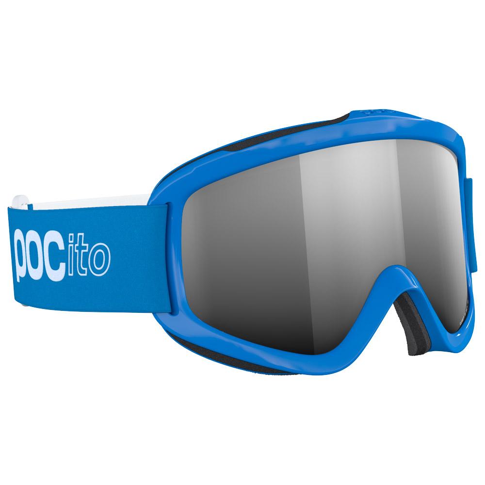 Masque de Ski Poc POCito Iris Fluorescent Blue Partly Sunny Silver