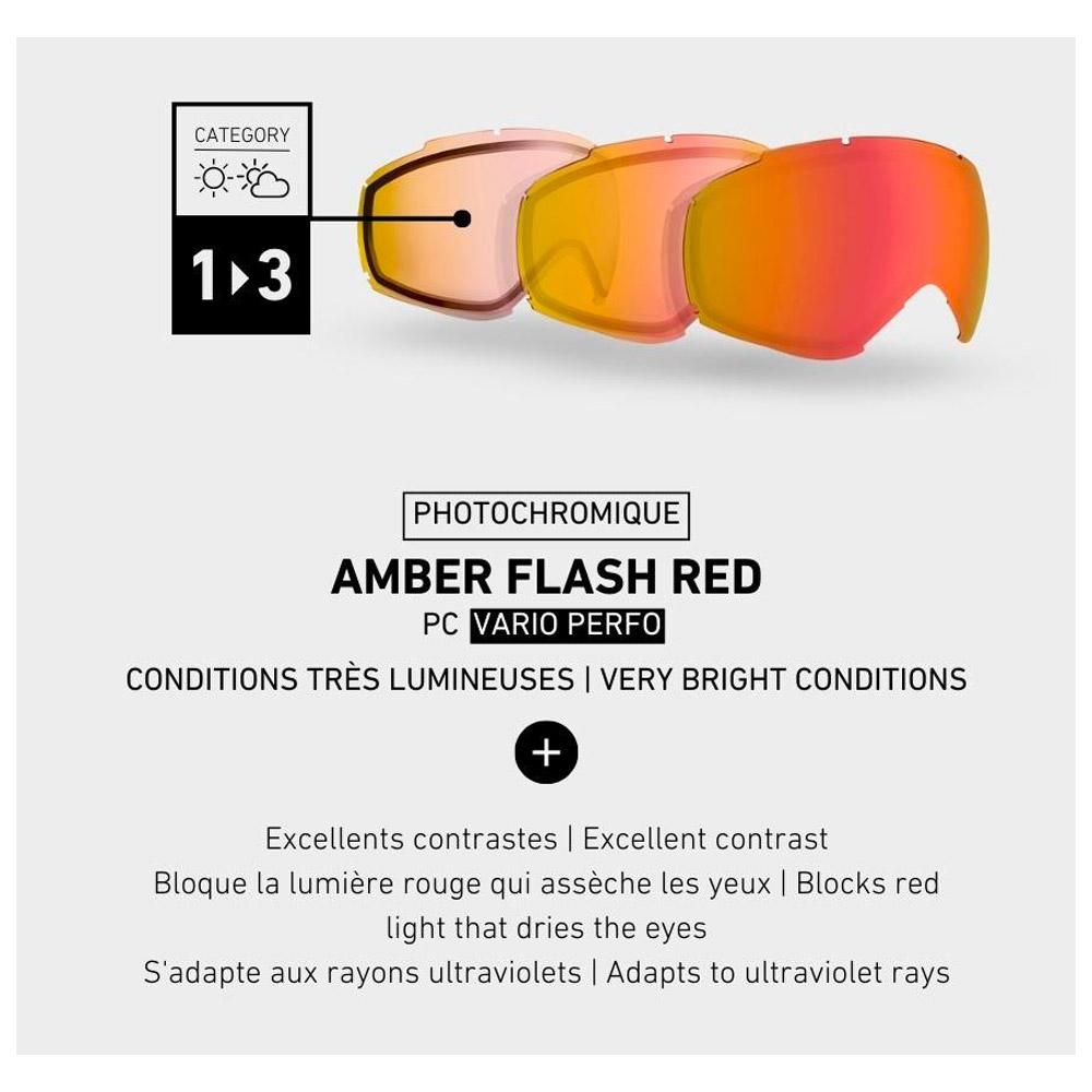 Masque de Ski Cebe Ridge Otg Gun Metal Matte Pc Vario Perfo Amber