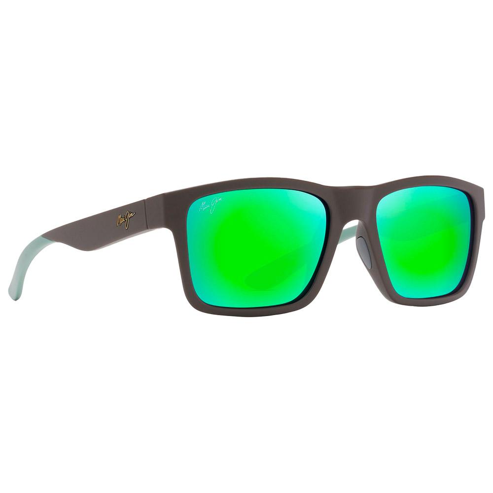 Lunettes de Soleil Maui Jim The Flats Marron Menthe MauiGreen Mineral Superthin