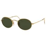 
Ray Ban Lunettes de soleil RB3547 Oval Metal Polished Gold Green G-15 
