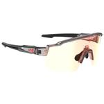 
AZR Lunettes de soleil Race Rx Crystale Grise Noire Irisé Rouge  Présentation