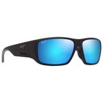 
Maui Jim Lunettes de soleil Keha Asian Fit Noir Mat Bleu Hawaï Minéral SuperThin  Présentation