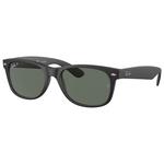 
Ray Ban Lunettes de soleil RB2132 New Wayfarer Classic Matte Rubber Black Polar Green 