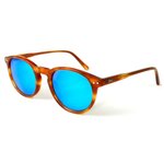 
Binocle Eyewear Lunettes de soleil California Shiny Blond Tortoise Ice Blue Mirror Polarized  Présentation