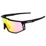 
Binocle Eyewear Lunettes de soleil Horizon Shiny Black Pink Mirror Polarized  Présentation