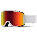 Smith Masque de Ski Forum White Vapor Red Sol-X Mirror 