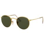
Ray Ban Lunettes de soleil RB3447 Round Metal Polished Gold Green G-15 