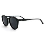 
Binocle Eyewear Lunettes de soleil Little California Shiny Black Grey Polarized  Présentation