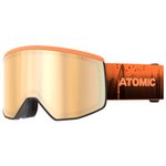 Atomic Masque de Ski Four Pro Hd Photo Black Orange Tree Green Gold Hd + Clear Présentation