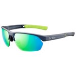 
Bollé Lunettes de soleil Victus Steel Blue Metallic Jade Green Polarized  Présentation