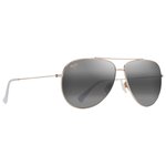 
Maui Jim Lunettes de soleil Hauoli XL Doré Clair Brillant Cristaux Gris Neutre MauiPure  Présentation