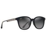 
Maui Jim Lunettes de soleil Ku'ikahi Asian Fit Noir Brilant Gris Clair Transparent Neutral Grey Minéral Superthin  Présentation
