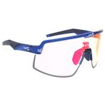 
AZR Lunettes de soleil Speed Rx Bleue Vernie Photochromique Irisé Rouge  Présentation