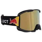 Red Bull Spect Masque de Ski Solo Matt Black Brown Gold Mirror Snow Présentation