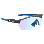 
AZR Lunettes de soleil Race Rx Noire Mate Photochromique Irisé Bleue  Présentation