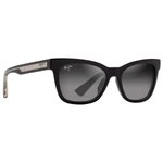 
Maui Jim Lunettes de soleil Hiwahiwa Shiny Black Trans Light Grey Neural Grey Mineral Superthin  Présentation