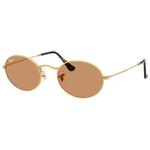 
Ray Ban Lunettes de soleil RB3547 Oval Metal Polished Gold Brown 