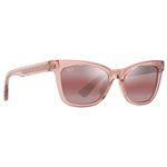 
Maui Jim Lunettes de soleil Hiwahiwa Shiny Transparent Antique Pink Maui Rose Mineral Superthin  Présentation
