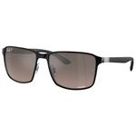 
Ray Ban Lunettes de soleil RB3721 Polished Black Chromance Grey 