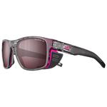 
Julbo Lunettes de soleil Shield M Translucide Brillant Gris Rose Fluo Spectron Hd 3 Polarized  Présentation
