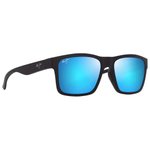 
Maui Jim Lunettes de soleil The Flats Noir Mat Bleu Blue Hawaii Minéral Superthin  Présentation