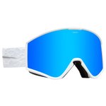 Electric Masque de Ski Kleveland S Matte White Furon Blue Chrome Présentation