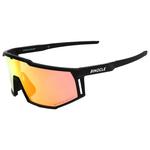 
Binocle Eyewear Lunettes de soleil Horizon Shiny Black Red Fire Mirror Polarized  Présentation