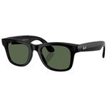 
Ray Ban Lunettes de soleil Meta Wayfarer Gen 2 Shiny Black Green G-15 