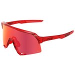 
100 % Lunettes de soleil S3 Peter Sagan Limited Edition Gloss Translucent Red Hiper Red Mirror  Présentation