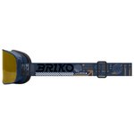 
Briko Masque Chino Sharp Lite Graphic Pickled Bluewood Orange Base Gold Mirror  Présentation