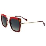
Binocle Eyewear Lunettes de soleil Veronika Shiny Gold Red Black Tortoise Gradient Grey Polarized  Présentation