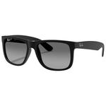 
Ray Ban Lunettes de soleil RB4165 Justin Classic Matte Rubber Black Light Grey Gradient Polar 