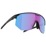 
Bliz Lunettes de soleil Hero Matte Black Nano Optics Nordic Light Begonia Violet Blue Mirror  Présentation