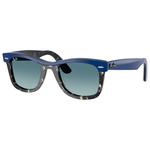 
Ray Ban Lunettes de soleil RB2240 Wayfarer Street Neat Polished Bleu Orange Grey Gradient Blue  